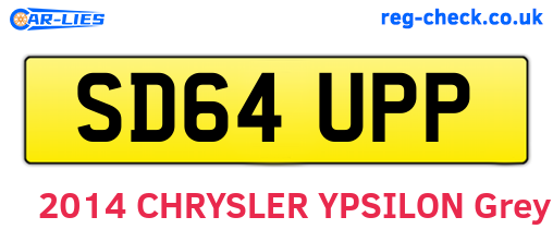 SD64UPP are the vehicle registration plates.