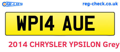 WP14AUE are the vehicle registration plates.