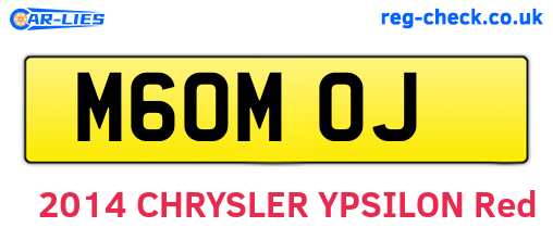 M60MOJ are the vehicle registration plates.