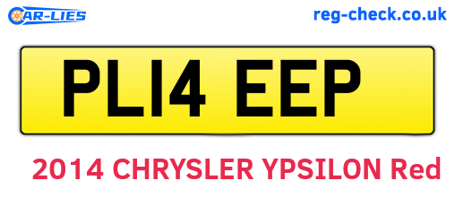 PL14EEP are the vehicle registration plates.