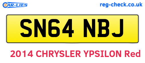 SN64NBJ are the vehicle registration plates.
