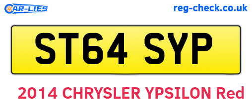 ST64SYP are the vehicle registration plates.
