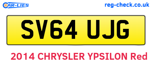 SV64UJG are the vehicle registration plates.