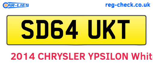 SD64UKT are the vehicle registration plates.