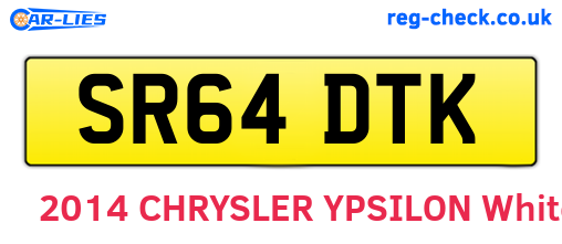 SR64DTK are the vehicle registration plates.