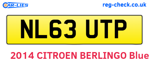NL63UTP are the vehicle registration plates.