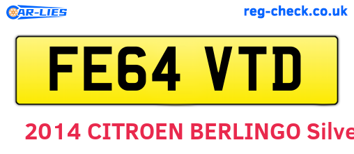 FE64VTD are the vehicle registration plates.