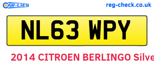 NL63WPY are the vehicle registration plates.