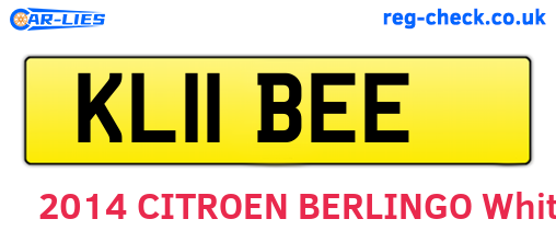 KL11BEE are the vehicle registration plates.