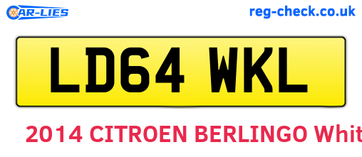 LD64WKL are the vehicle registration plates.