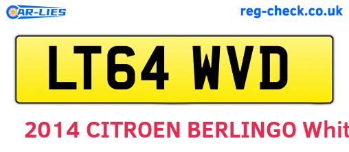 LT64WVD are the vehicle registration plates.