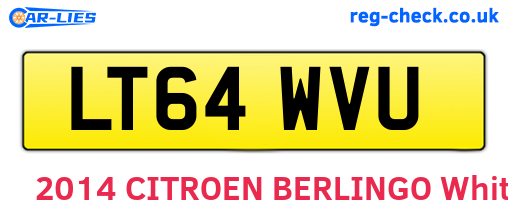 LT64WVU are the vehicle registration plates.