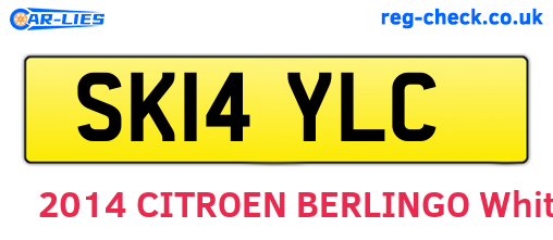 SK14YLC are the vehicle registration plates.