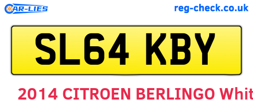 SL64KBY are the vehicle registration plates.