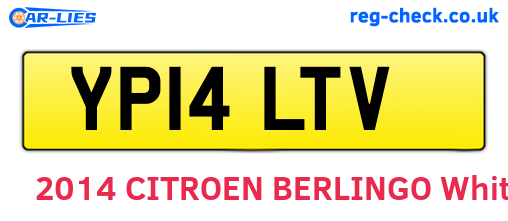 YP14LTV are the vehicle registration plates.