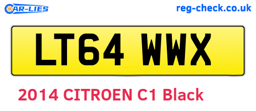 LT64WWX are the vehicle registration plates.