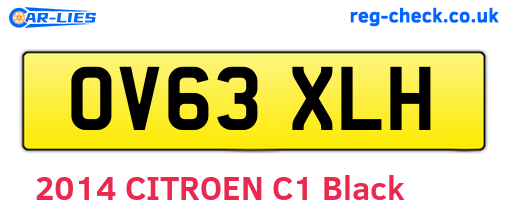 OV63XLH are the vehicle registration plates.