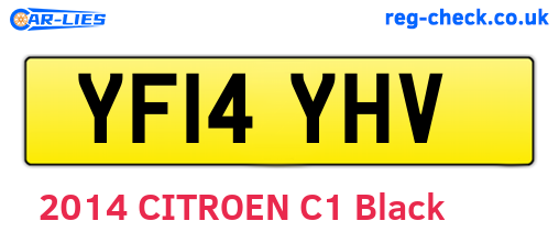 YF14YHV are the vehicle registration plates.