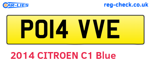 PO14VVE are the vehicle registration plates.