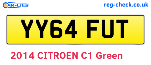 YY64FUT are the vehicle registration plates.