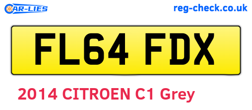 FL64FDX are the vehicle registration plates.