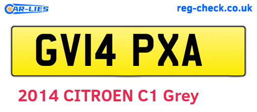 GV14PXA are the vehicle registration plates.