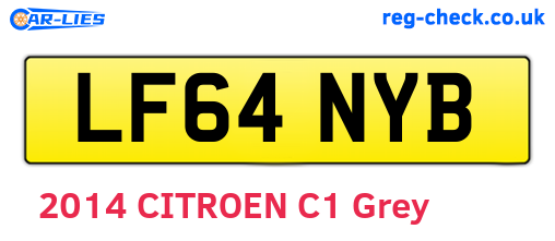 LF64NYB are the vehicle registration plates.