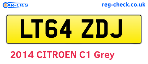 LT64ZDJ are the vehicle registration plates.