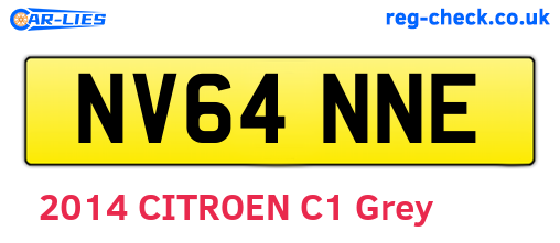 NV64NNE are the vehicle registration plates.