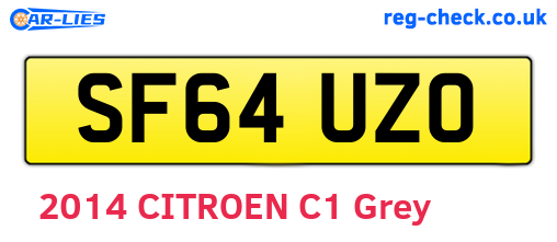 SF64UZO are the vehicle registration plates.