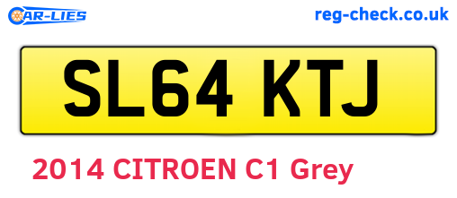 SL64KTJ are the vehicle registration plates.