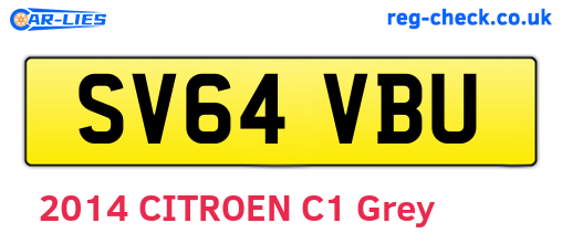 SV64VBU are the vehicle registration plates.