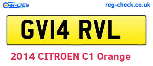 GV14RVL are the vehicle registration plates.