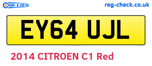 EY64UJL are the vehicle registration plates.
