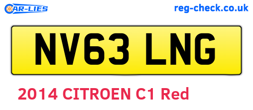NV63LNG are the vehicle registration plates.