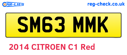 SM63MMK are the vehicle registration plates.