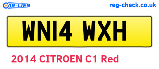 WN14WXH are the vehicle registration plates.