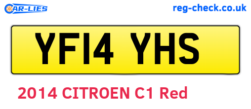 YF14YHS are the vehicle registration plates.