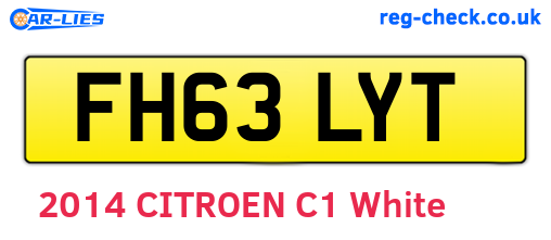 FH63LYT are the vehicle registration plates.