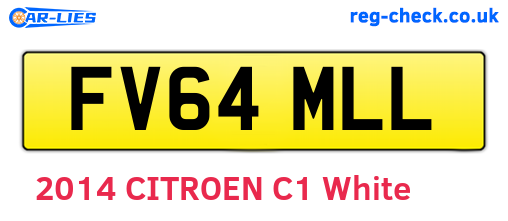 FV64MLL are the vehicle registration plates.