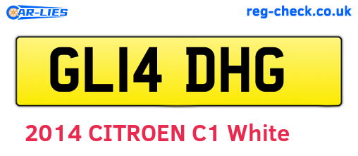 GL14DHG are the vehicle registration plates.