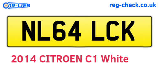 NL64LCK are the vehicle registration plates.