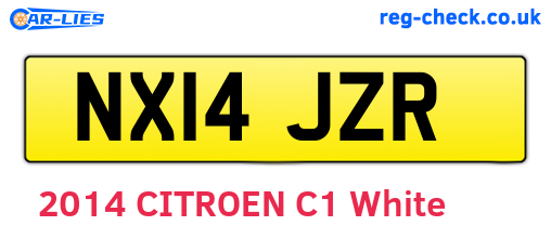 NX14JZR are the vehicle registration plates.