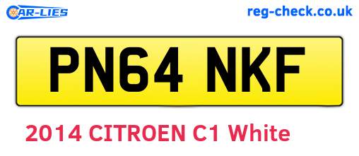 PN64NKF are the vehicle registration plates.