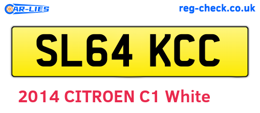 SL64KCC are the vehicle registration plates.