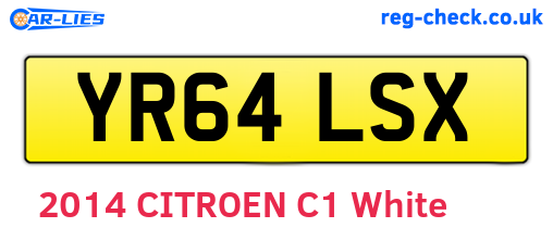 YR64LSX are the vehicle registration plates.