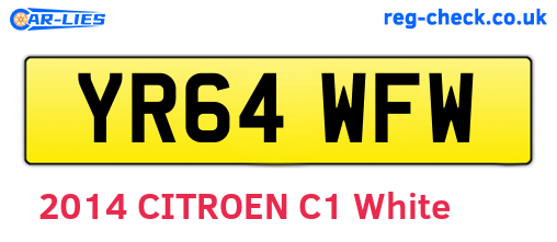 YR64WFW are the vehicle registration plates.