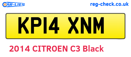 KP14XNM are the vehicle registration plates.