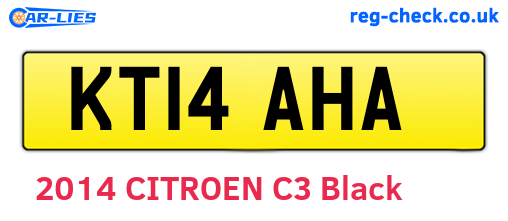 KT14AHA are the vehicle registration plates.