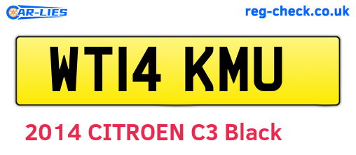 WT14KMU are the vehicle registration plates.